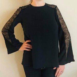 Zara Woman | Long Sleeve Lace Blouse | Size XS